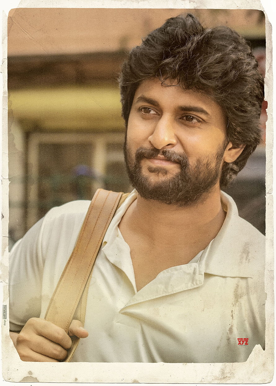Nani in Jersey Movie Still with Vintage Polaroid Frame and Warm Toned Portrait HD phone wallpaper