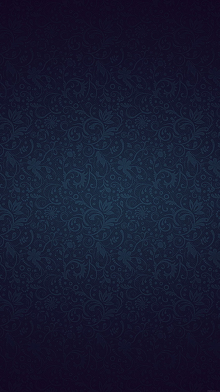 Dark Navy Floral Pattern Wallpaper with Subtle Vintage Ornamental Motifs HD phone wallpaper