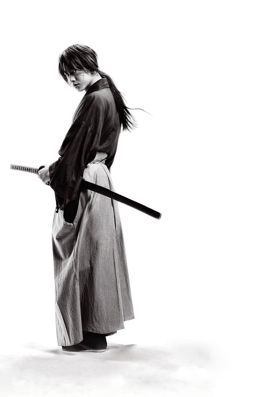 Rurouni Kenshin Live Action Samurai Portrait in Traditional Japanese Attire HD phone wallpaper