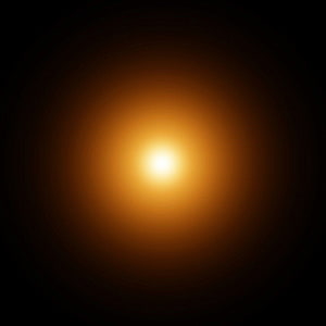 Abstract Glowing Orange Light Orb On Black Background HD phone wallpaper