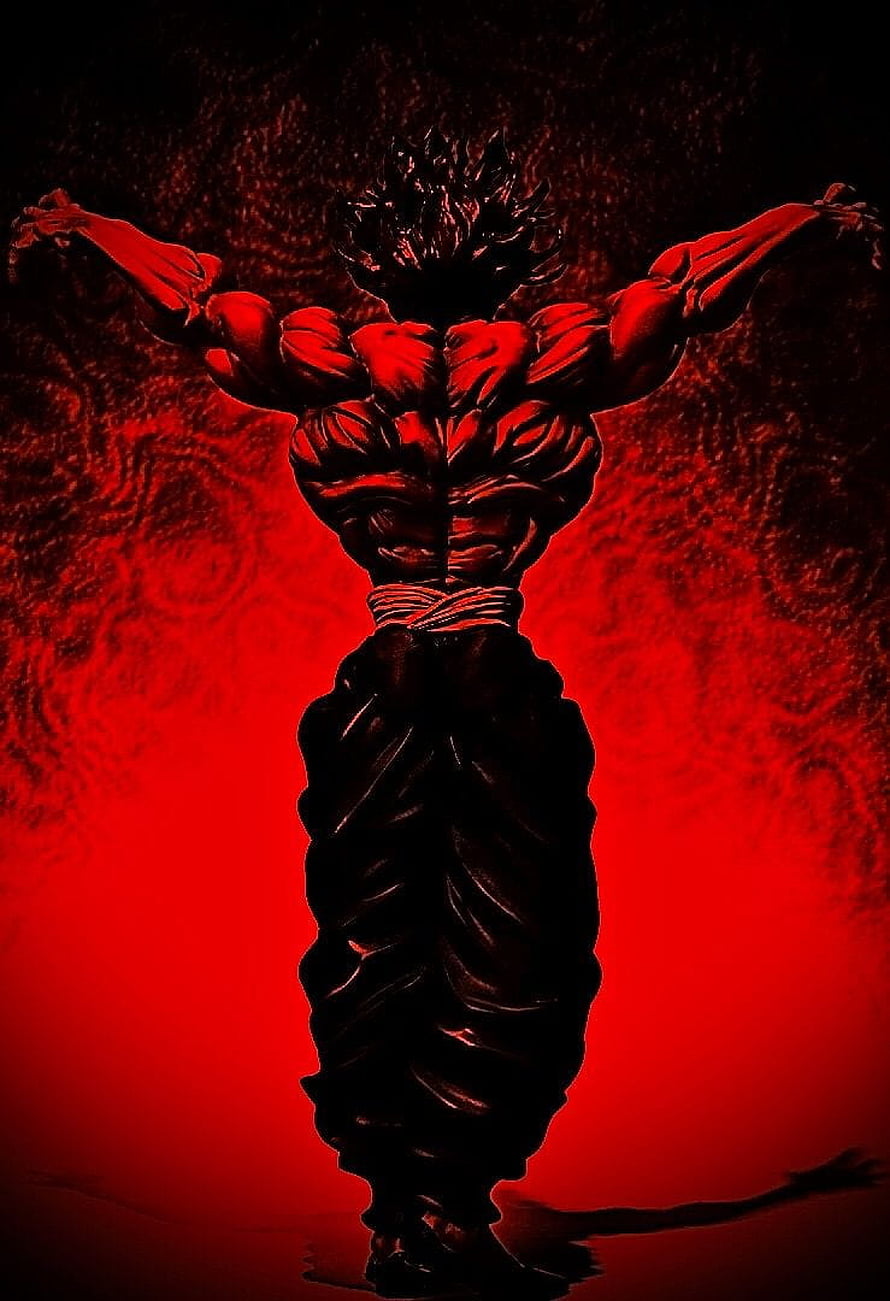 Yujiro Hanma Kengan Ashura Dark Red Aesthetic Anime Character Artwork HD phone wallpaper