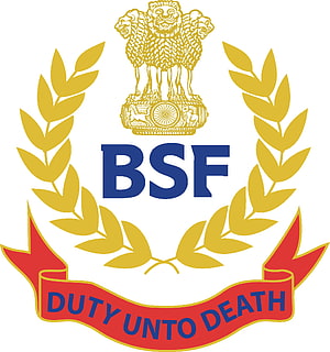 Border Security Force Emblem With Ashoka Lion Capital And Duty Unto Death Motto HD phone wallpaper