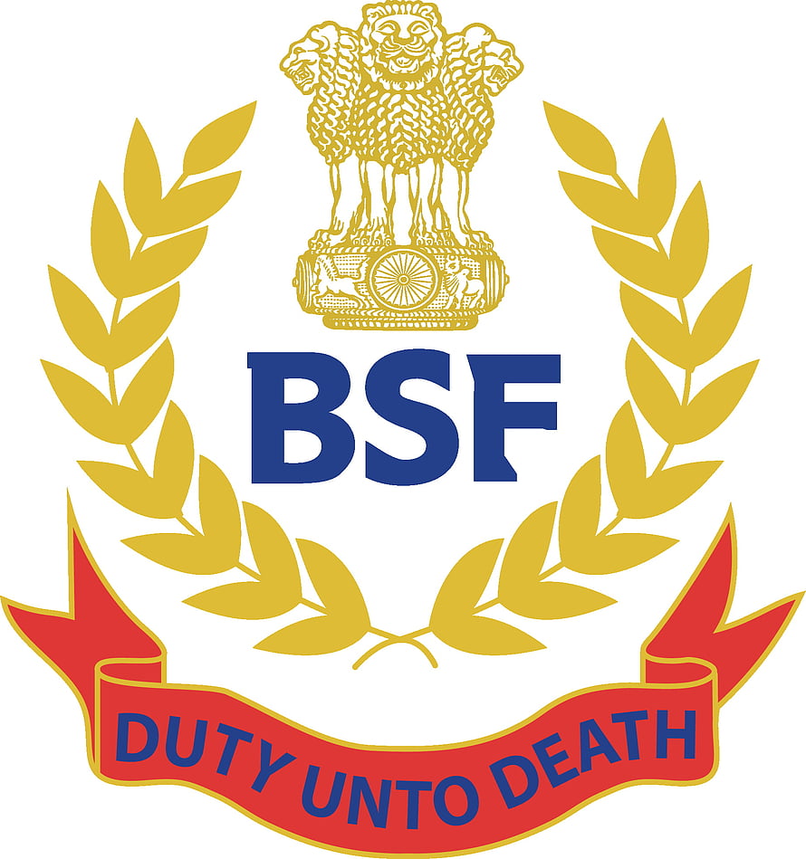 Border Security Force Emblem With Ashoka Lion Capital And Duty Unto Death Motto HD phone wallpaper