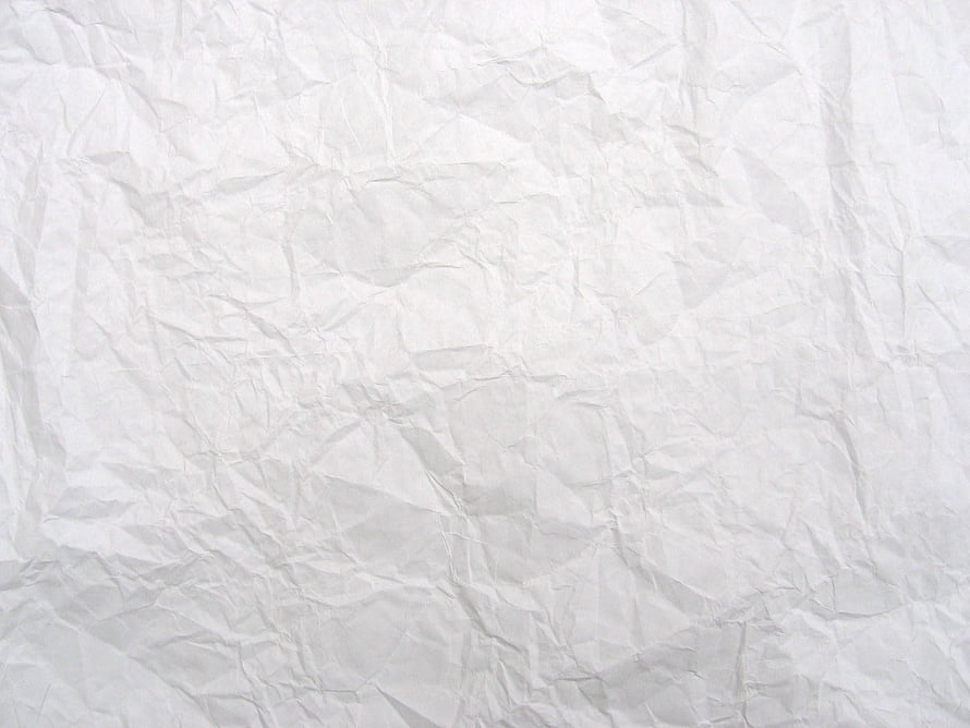 Crumpled White Paper Texture Background with Soft Folds and Wrinkles HD wallpaper