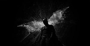 Batman Silhouette Emerging From Dark Tunnel With Dramatic Light Burst, Dark Batman, batman dark pc HD wallpaper