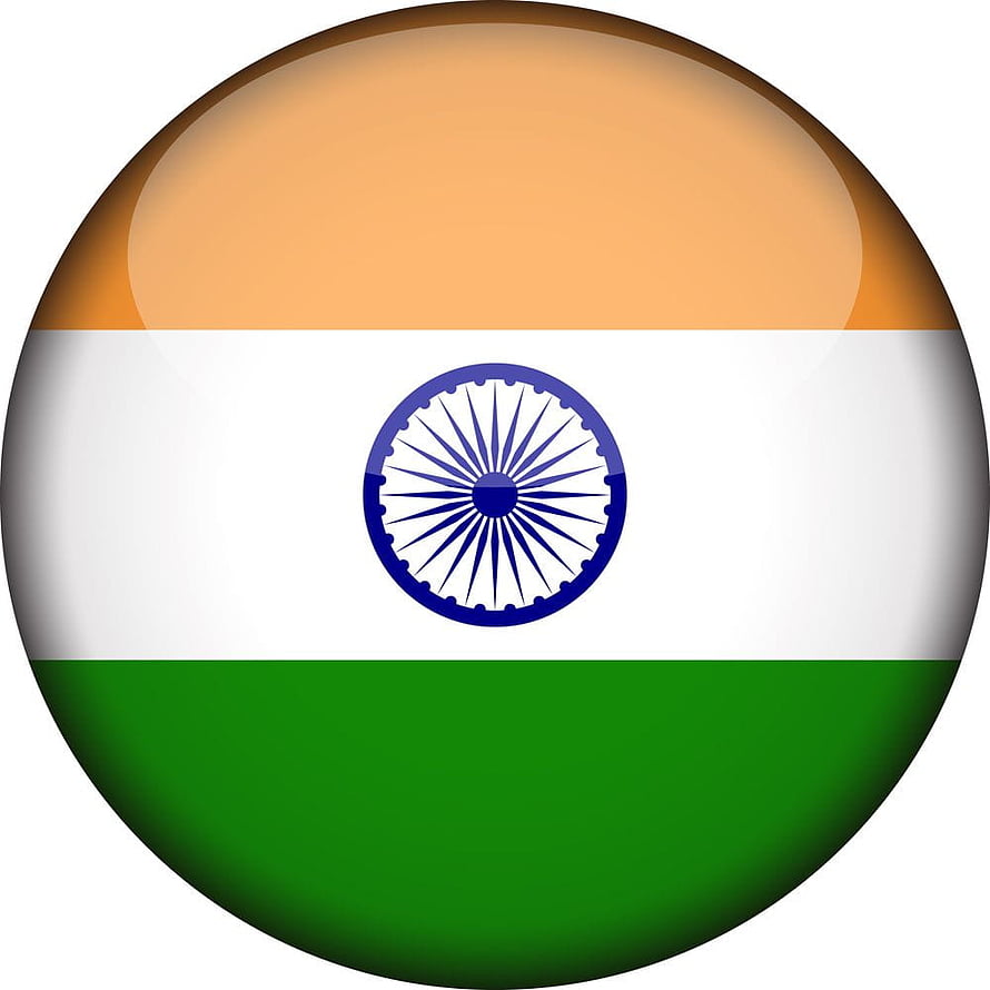 Glossy Circular India National Flag Icon With Ashoka Chakra On White Background HD phone wallpaper