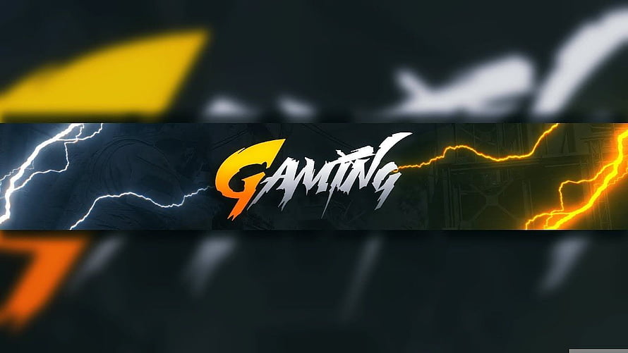 Dynamic Gaming Logo Wallpaper With Electric Lightning Effects HD wallpaper
