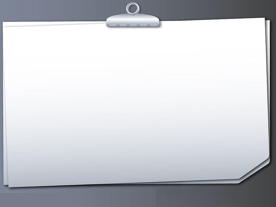 Minimalist White Paper Sheet With Metal Clip On Dark Gray Background HD wallpaper