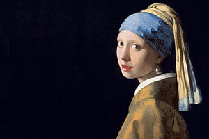 Girl with a Pearl Earring by Johannes Vermeer Classic Dutch Golden Age Portrait Painting HD wallpaper