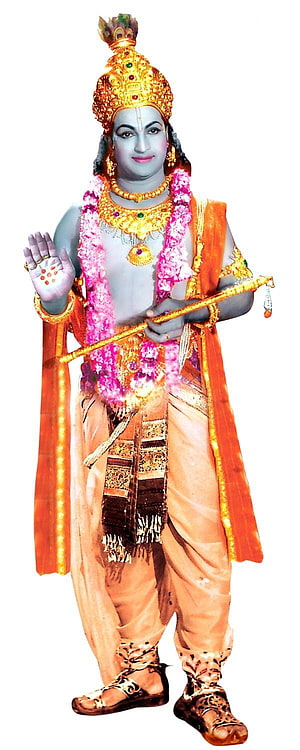 Lord Hanuman Wallpaper - Hindu Deity in Traditional Attire with Golden Crown and Mace, Sr Ntr ✓ The Galleries of, #sr ntr HD phone wallpaper