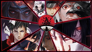 Naruto Uchiha Clan Characters Sharingan Anime Wallpaper HD wallpaper