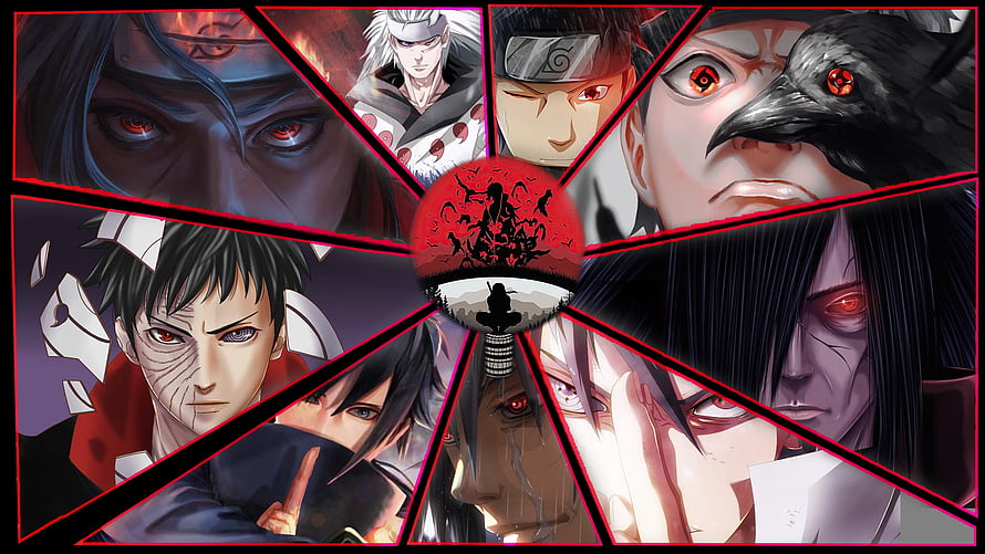 Naruto Uchiha Clan Characters Sharingan Anime Wallpaper HD wallpaper