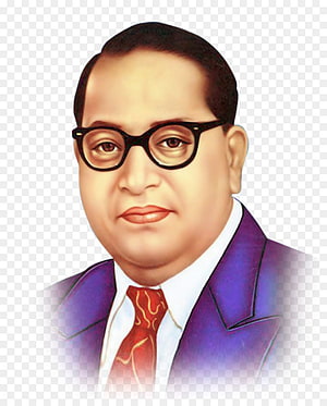 B. R. Ambedkar Digital Portrait in Purple Suit and Red Tie HD phone wallpaper