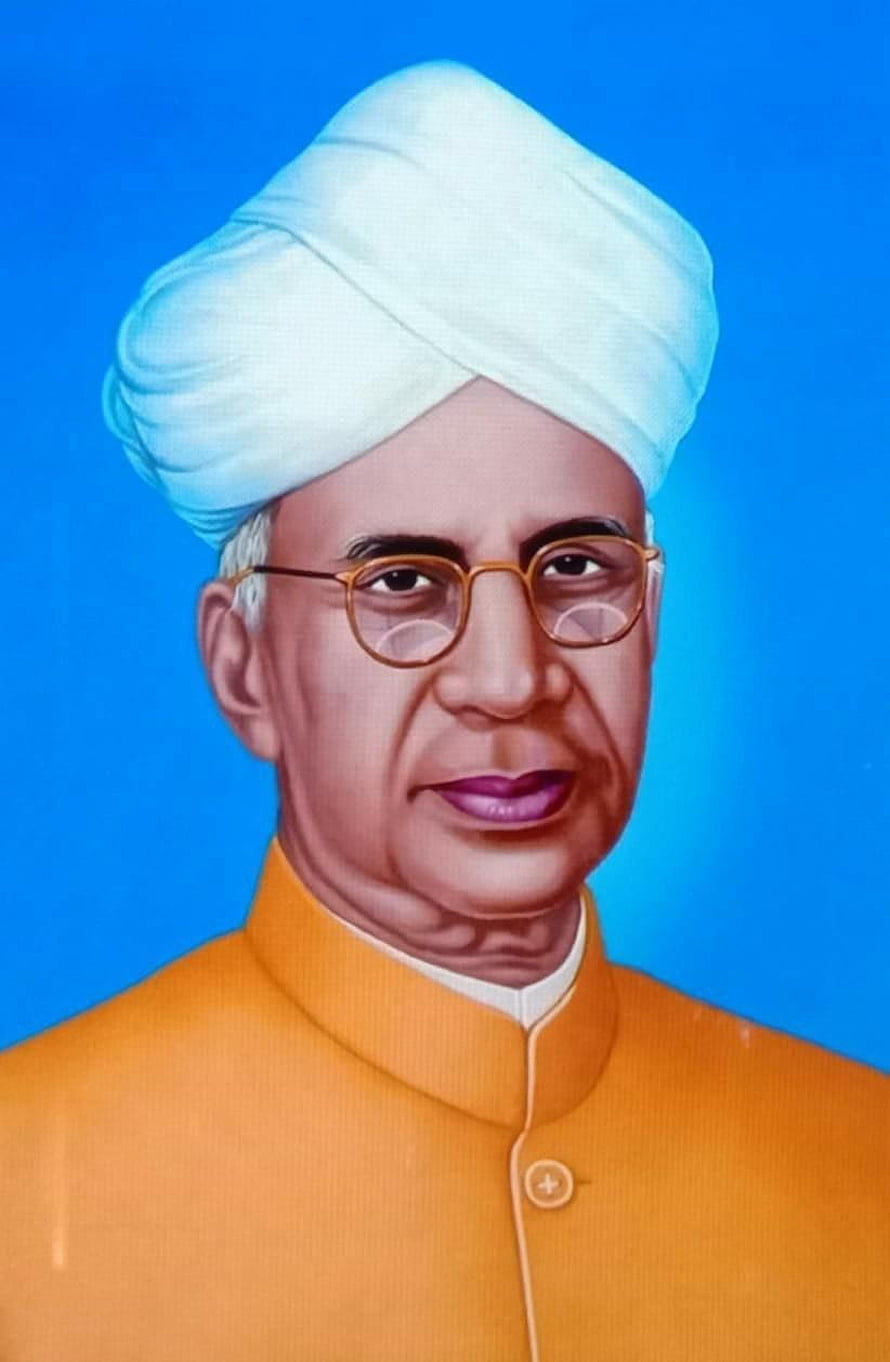 Portrait of Dr. APJ Abdul Kalam Wearing White Turban and Orange Suit HD phone wallpaper