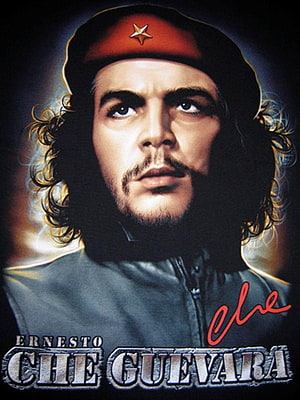 Che Guevara Portrait with Red Beret and Star Emblem HD phone wallpaper