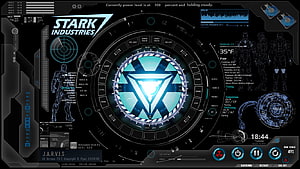 Stark Industries J.A.R.V.I.S. Iron Man Futuristic HUD Interface, Jarvis Iron Man, #jarvis HD wallpaper