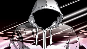 Mysterious Faceless Hoodie Character Anime Style Illustration HD wallpaper