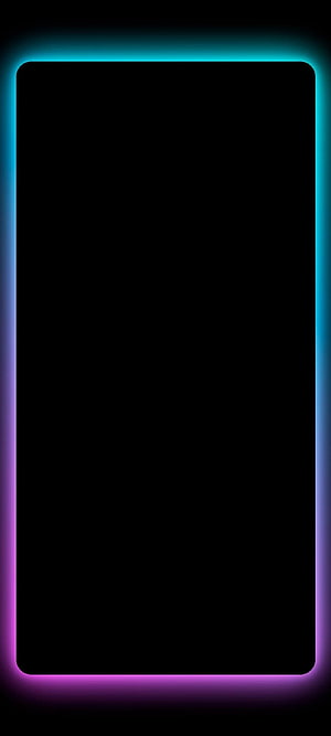 Neon Gradient Border Frame on Black Background HD phone wallpaper