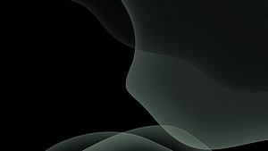 Dark Abstract Minimalist Wallpaper with Smooth Flowing Curves and Subtle Green Tones HD wallpaper