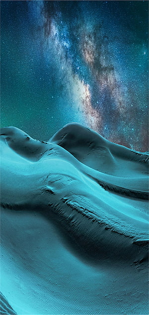 Starry Night Sky Over Rolling Sand Dunes With Milky Way Galaxy HD phone wallpaper
