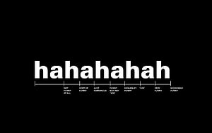 Minimalist Black and White Typography Art Featuring a Humor Spectrum Scale HD wallpaper