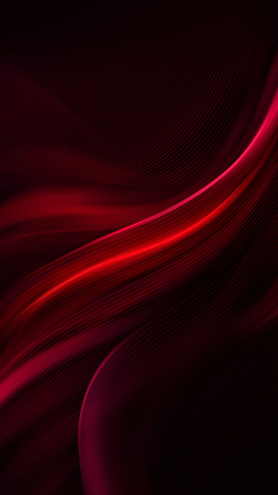 Abstract Dark Red Flowing Light Streaks on Black Background HD phone wallpaper