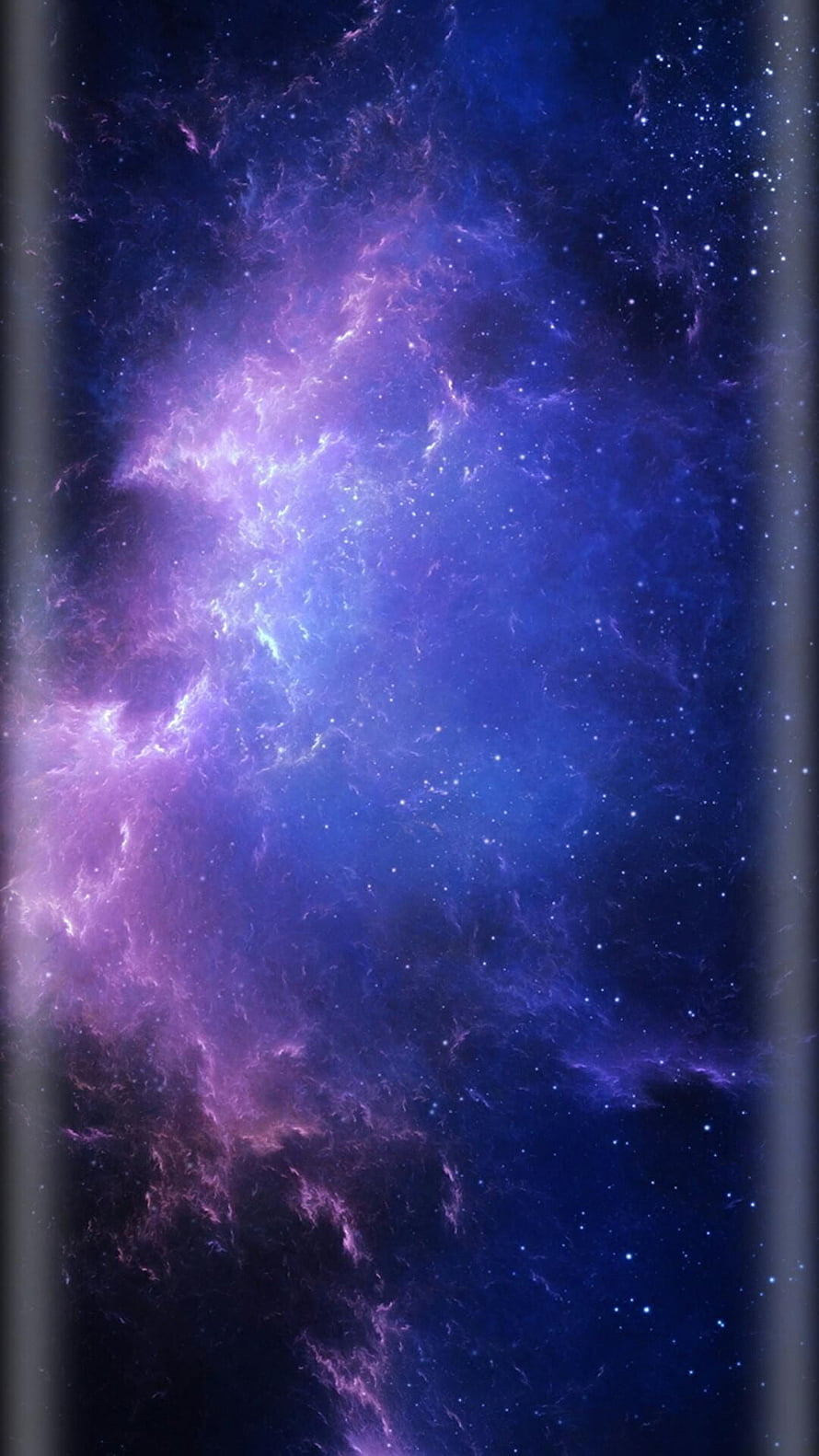 Vibrant Purple and Blue Nebula Space Wallpaper with Starry Sky HD phone wallpaper
