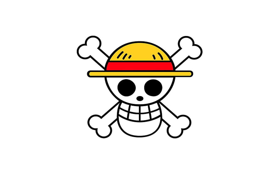 One Piece Straw Hat Pirate Jolly Roger Flag Logo HD wallpaper