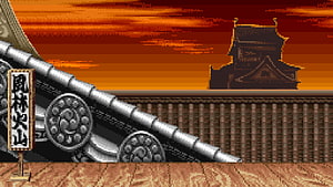 Street Fighter II Japanese Temple Stage Pixel Art Background HD wallpaper