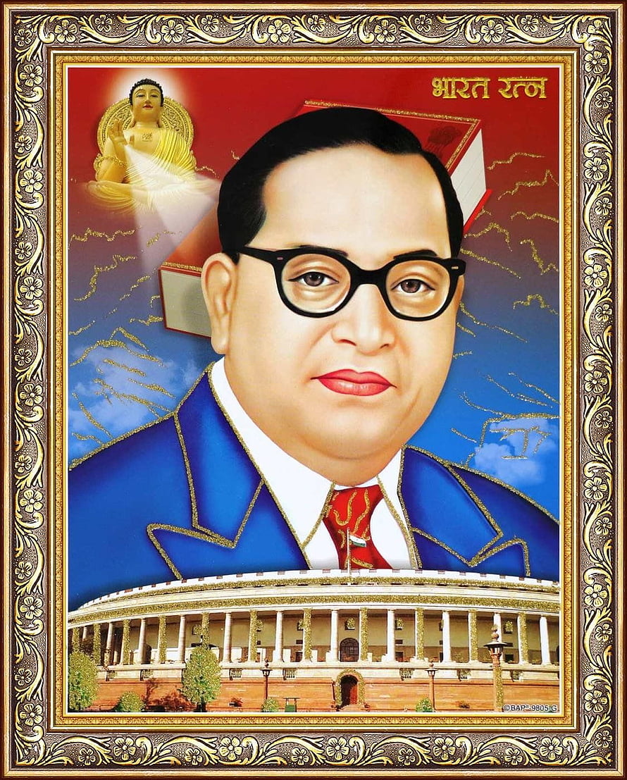 Portrait of Indian Politician Sharad Pawar with Buddha and Parliament Building HD phone wallpaper