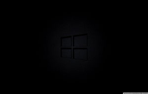 Dark Minimalist Windows Logo Wallpaper HD wallpaper