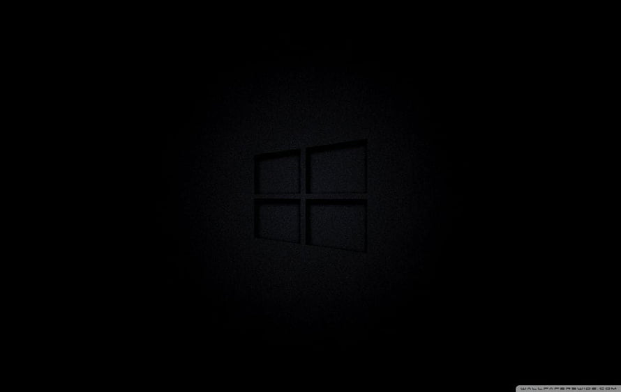 Dark Minimalist Windows Logo Wallpaper HD wallpaper