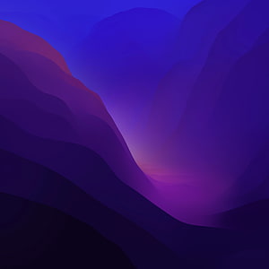 macOS Monterey Default Wallpaper with Abstract Purple and Blue Mountain Landscape HD phone wallpaper