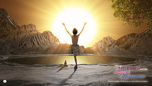 Neelkanth and the Satans of Mansarovar Part 5 Spiritual Sunrise Scene HD wallpaper