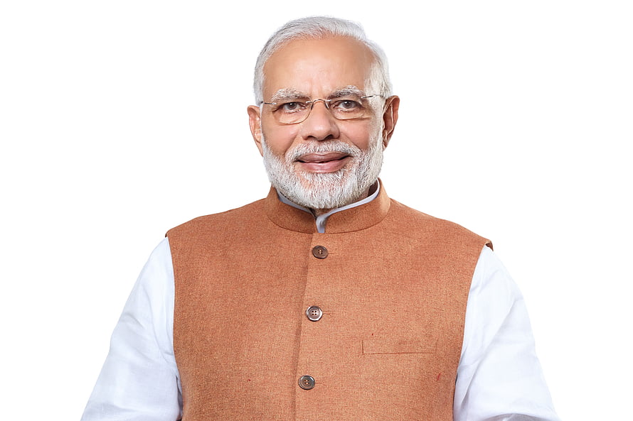 Narendra Modi Portrait in Traditional Indian Attire with White Beard and Glasses HD wallpaper