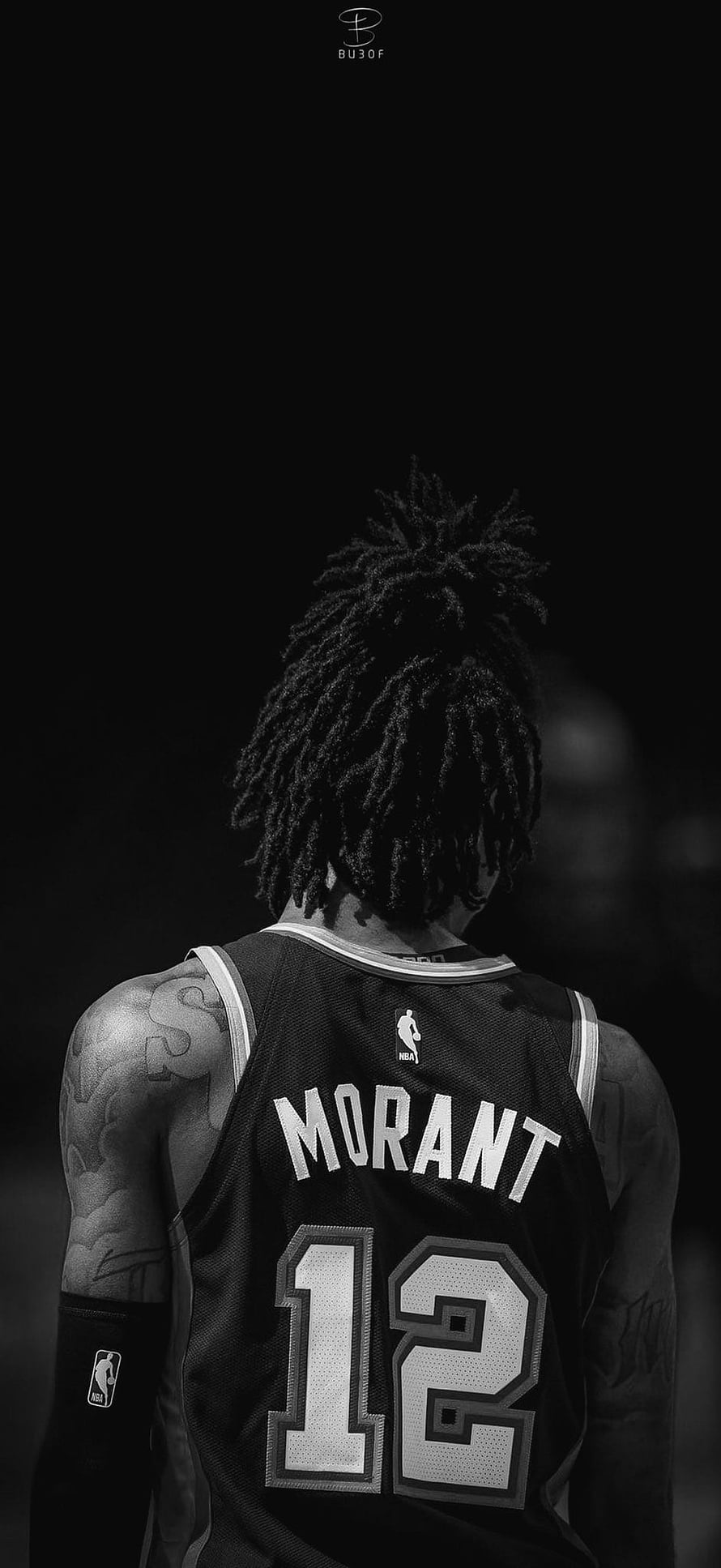 Ja Morant Memphis Grizzlies Basketball Player Back View Wallpaper HD phone wallpaper