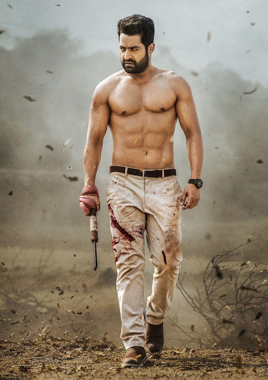 Dhanush in Kanguva Movie Poster Walking Shirtless with Knife HD phone wallpaper
