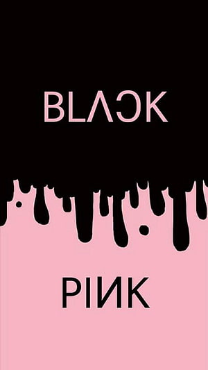 Blackpink Minimalist Dripping Paint Typography Artwork HD phone wallpaper