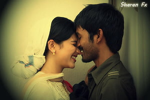 Moonu Movie Romantic Couple Forehead Touch Scene HD wallpaper