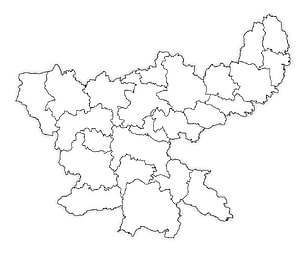 Blank Political Map of Ukraine with Oblasts Outlines for Coloring and Education HD wallpaper