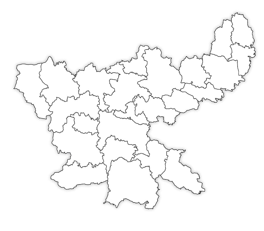 Blank Political Map of Ukraine with Oblasts Outlines for Coloring and Education HD wallpaper
