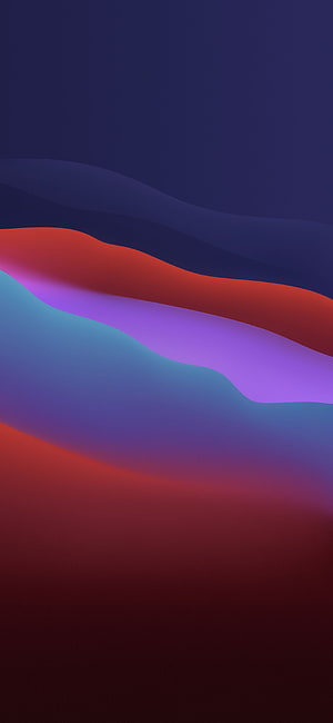 Abstract Gradient Waves Wallpaper With Smooth Red Blue And Purple Curves HD phone wallpaper