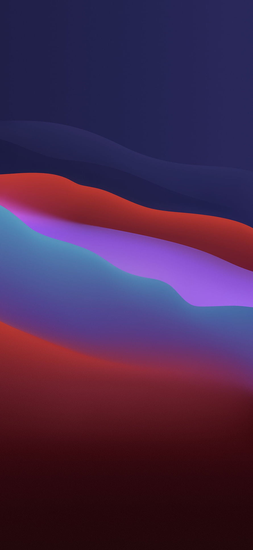 Abstract Gradient Waves Wallpaper With Smooth Red Blue And Purple Curves HD phone wallpaper