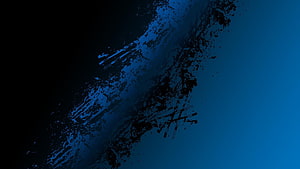 Abstract Dark Blue Grunge Texture With Rough Brush Strokes And Splatter Effects HD wallpaper