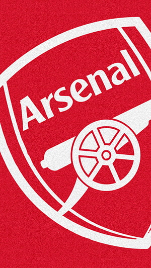 Arsenal FC Red Shield Logo With Cannon Emblem Minimalist Design HD phone wallpaper