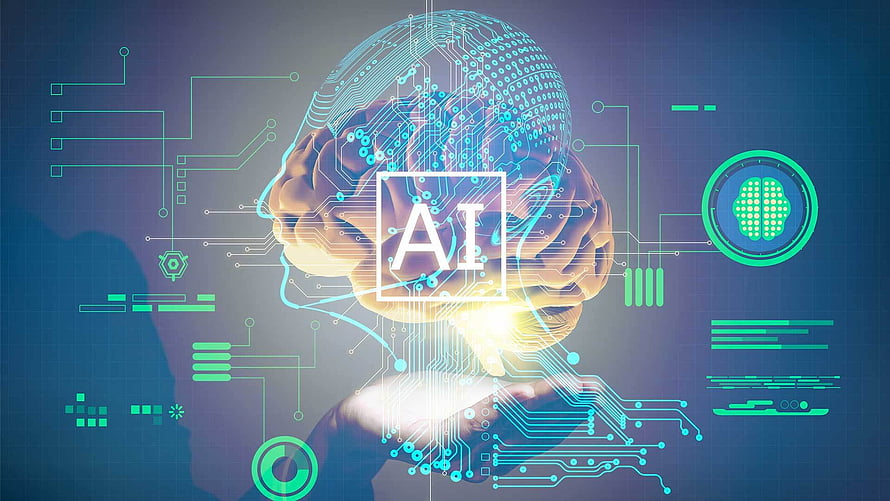 Artificial Intelligence Concept with Glowing Human Brain and Circuit Board Technology, Artificial Intelligence, high intelligence HD wallpaper