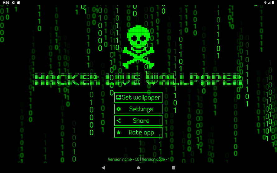 Green Pixel Skull and Binary Code Matrix Style Digital Background HD wallpaper