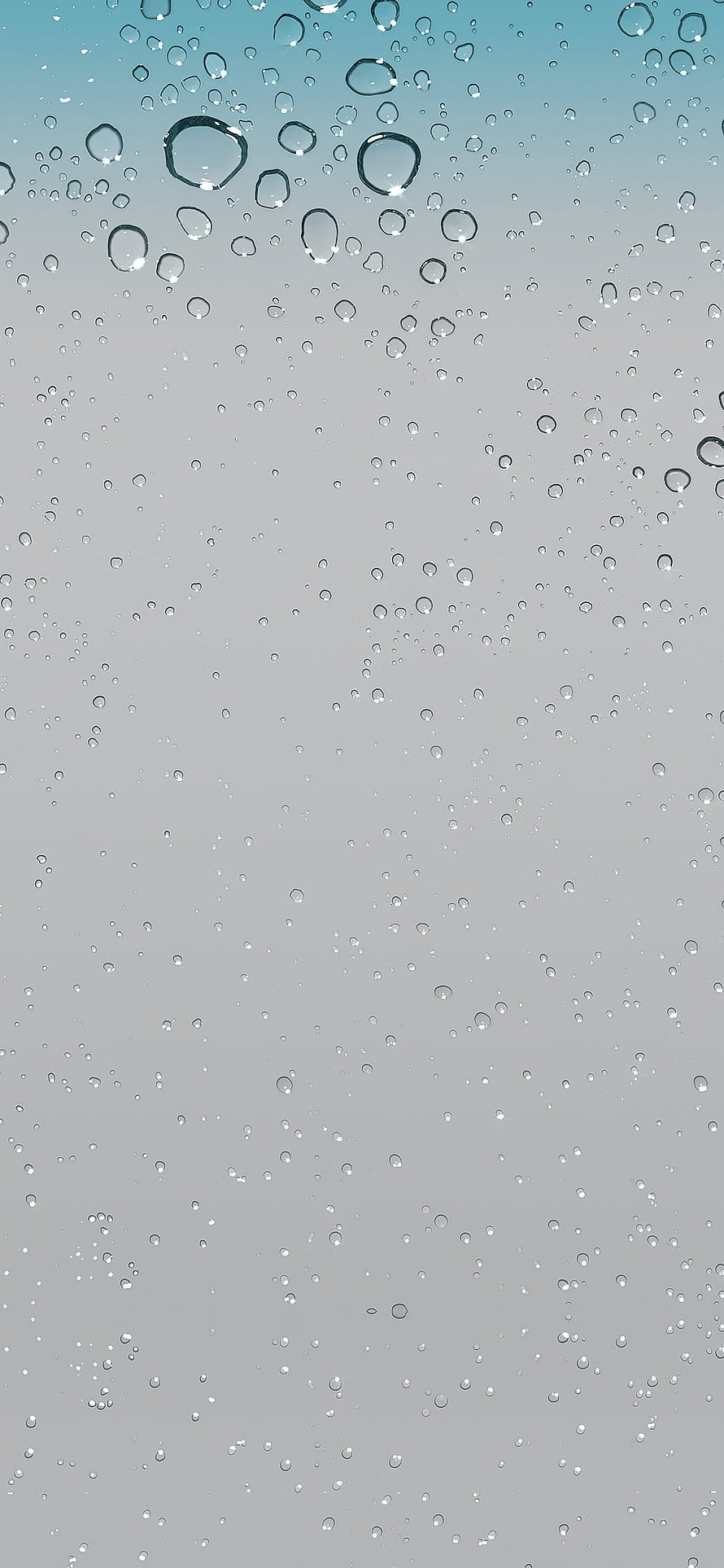 Raindrops on Glass Window with Blue Sky Background HD phone wallpaper