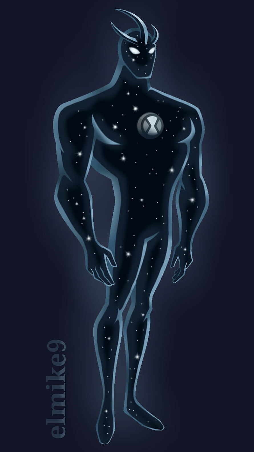 Ben 10 Alien X Cosmic Starfield Character Illustration HD phone wallpaper