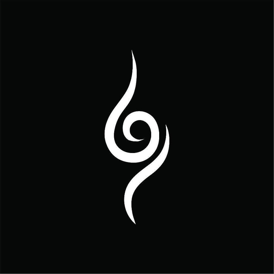 Naruto ANBU Mask Symbol Minimalist White Icon on Black Background HD phone wallpaper